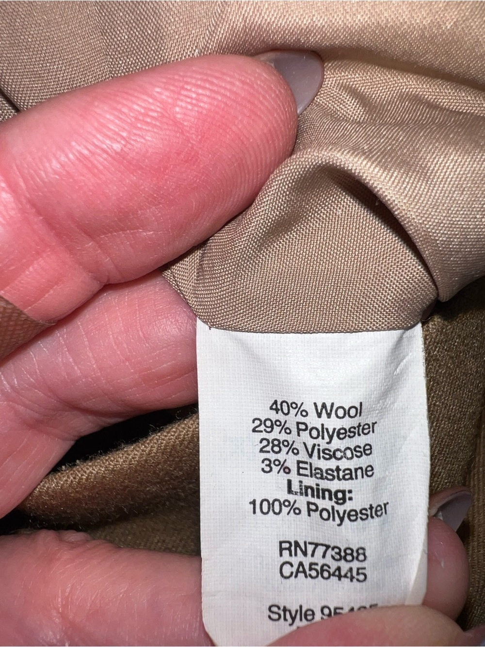 J. Crew Camel Wool Blend Elastic-Waist Mini Skirt Office Workwear - Picture 5 of 7